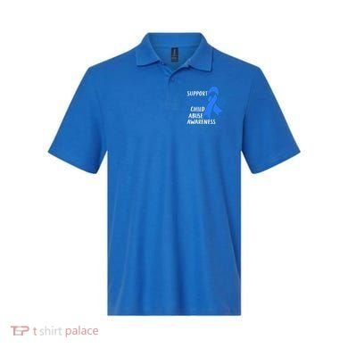Child Abuse Prevention Month April Support Squad Awareness Gift Polo
