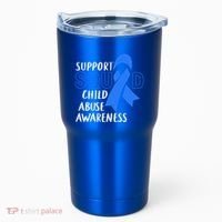 Child Abuse Prevention Month April Support Squad Awareness Gift Tumbler thumb 0