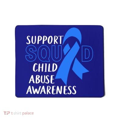 Child Abuse Prevention Month April Support Squad Awareness Gift Mousepad