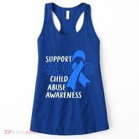 Child Abuse Prevention Month April Support Squad Awareness Gift Women's Tank Top thumb 0