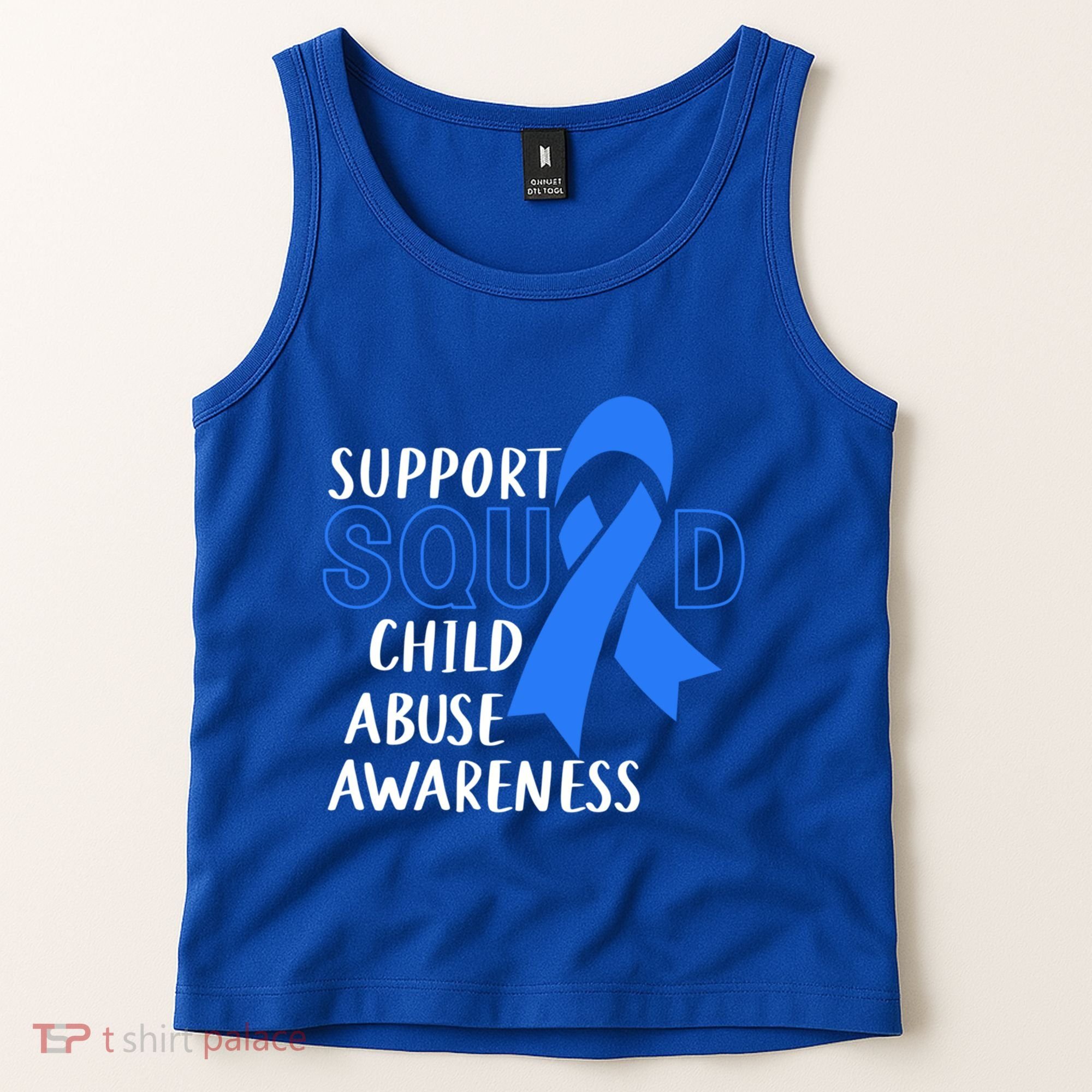 Child Abuse Prevention Month April Support Squad Awareness Gift Tank Top