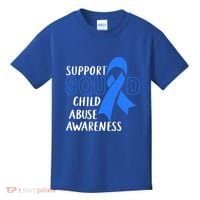 Child Abuse Prevention Month April Support Squad Awareness Gift Kids T-Shirt thumb 0