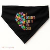 Child Abuse Prevention Month Awareness Cute Gift Funny Gift USA-Made Doggie Bandana thumb 0