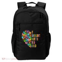 Child Abuse Prevention Month Awareness Cute Gift Funny Gift Backpack thumb 0