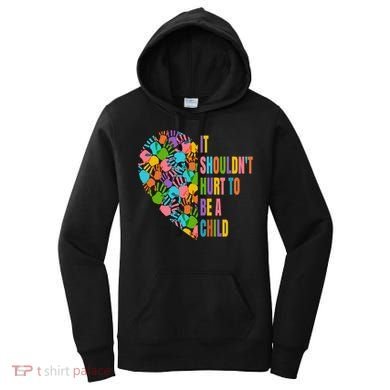 Child Abuse Prevention Month Awareness Cute Gift Funny Gift Women's Hoodie