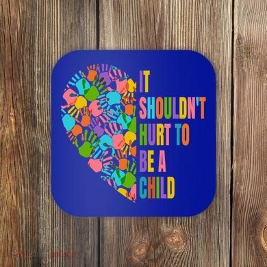 Child Abuse Prevention Month Awareness Cute Gift Funny Gift Coaster