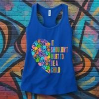 Child Abuse Prevention Month Awareness Cute Gift Funny Gift Women's Tank Top thumb 3