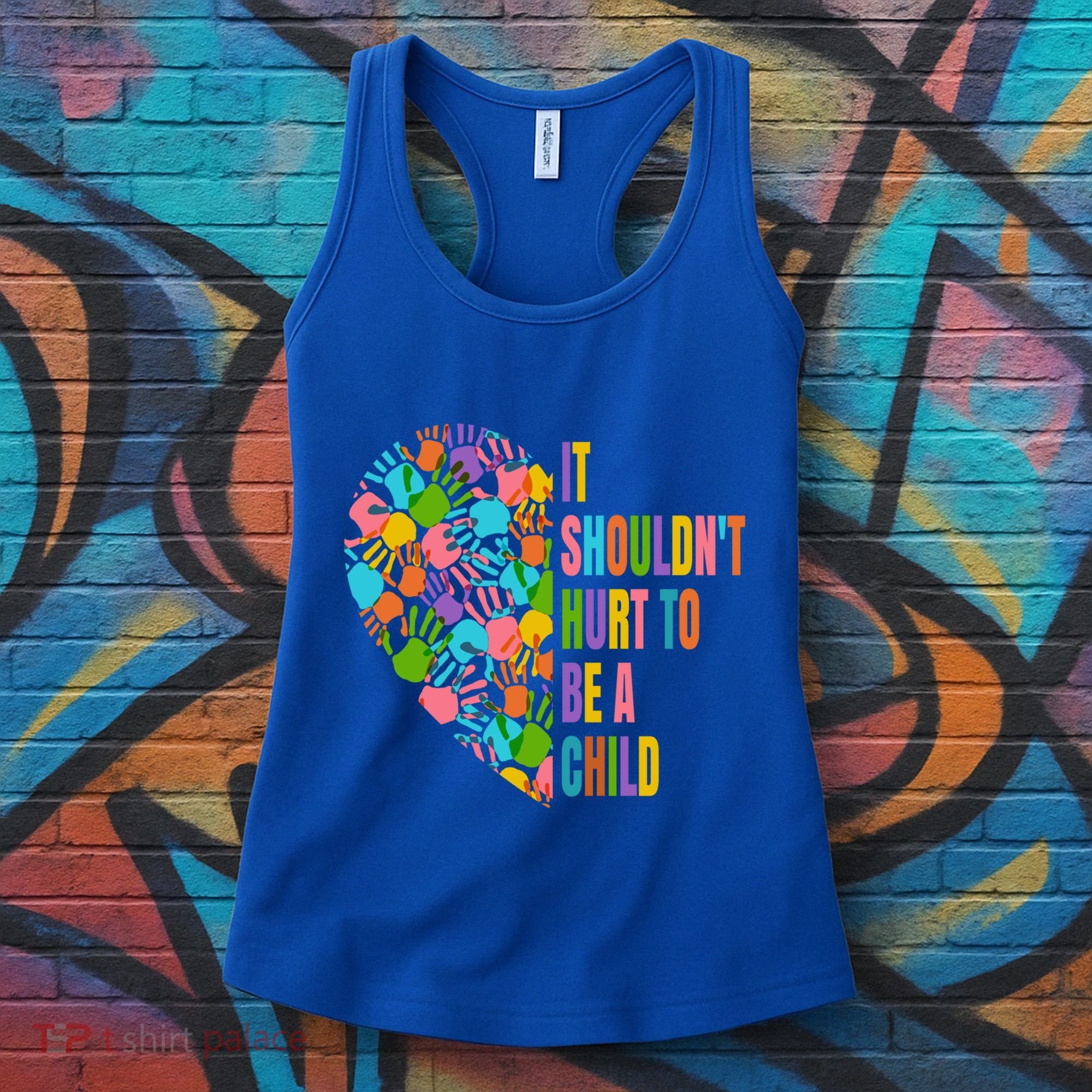 Child Abuse Prevention Month Awareness Cute Gift Funny Gift Women's Tank Top