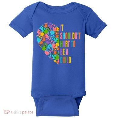 Child Abuse Prevention Month Awareness Cute Gift Funny Gift Baby Bodysuit