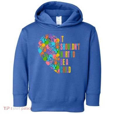 Child Abuse Prevention Month Awareness Cute Gift Funny Gift Toddler Hoodie