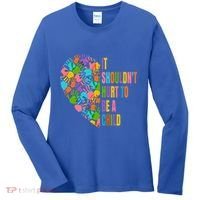 Child Abuse Prevention Month Awareness Cute Gift Funny Gift Women's Long Sleeve Shirt thumb 0