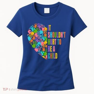 Child Abuse Prevention Month Awareness Cute Gift Funny Gift Women's T-Shirt