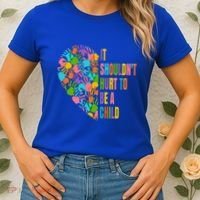 Child Abuse Prevention Month Awareness Cute Gift Funny Gift Women's T-Shirt thumb 2