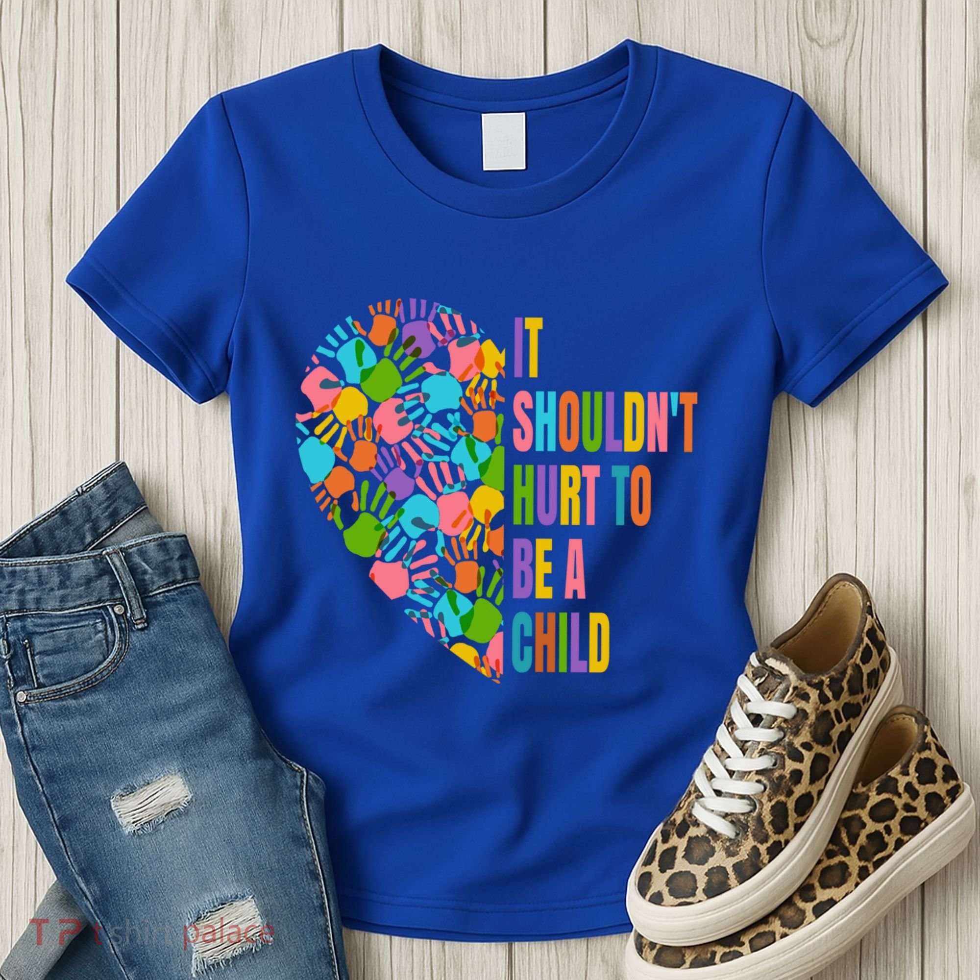 Child Abuse Prevention Month Awareness Cute Gift Funny Gift Women's T-Shirt