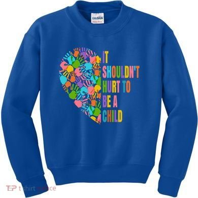 Child Abuse Prevention Month Awareness Cute Gift Funny Gift Kids Sweatshirt