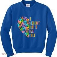 Child Abuse Prevention Month Awareness Cute Gift Funny Gift Kids Sweatshirt thumb 0