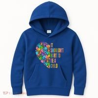 Child Abuse Prevention Month Awareness Cute Gift Funny Gift Kids Hoodie thumb 0