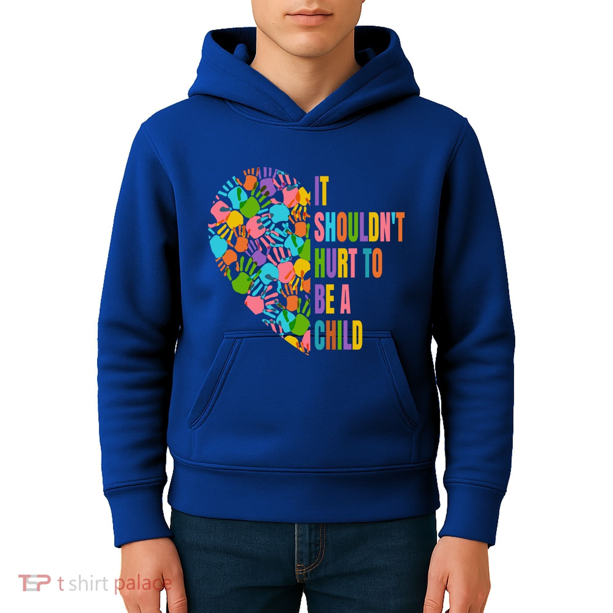 Child Abuse Prevention Month Awareness Cute Gift Funny Gift Kids Hoodie