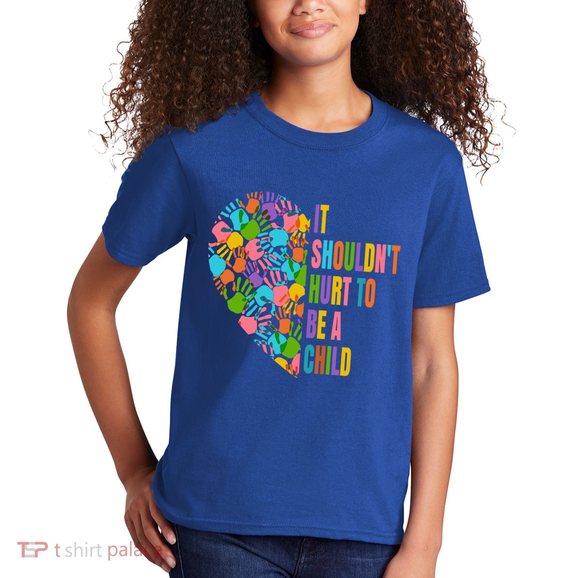 Child Abuse Prevention Month Awareness Cute Gift Funny Gift Kids T-Shirt