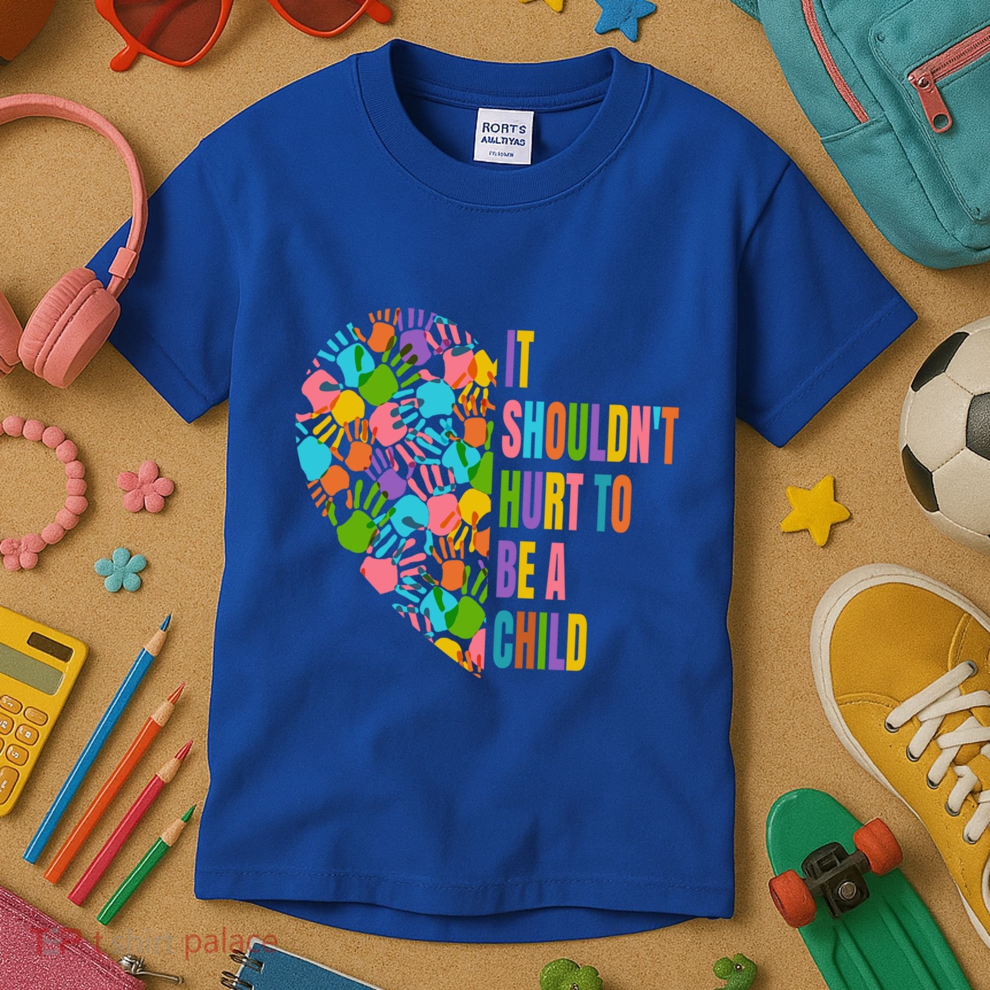 Child Abuse Prevention Month Awareness Cute Gift Funny Gift Kids T-Shirt