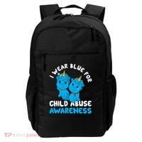 Child Abuse Prevention Month Blue Ribbon Awareness Support Cute Gift Backpack thumb 0