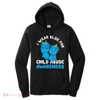 Child Abuse Prevention Month Blue Ribbon Awareness Support Cute Gift Women's Hoodie thumb 0