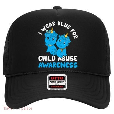 Child Abuse Prevention Month Blue Ribbon Awareness Support Cute Gift Hat