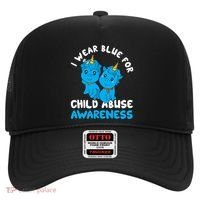 Child Abuse Prevention Month Blue Ribbon Awareness Support Cute Gift Hat thumb 0