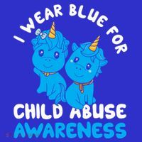 Child Abuse Prevention Month Blue Ribbon Awareness Support Cute Gift Sweatshirt thumb 3