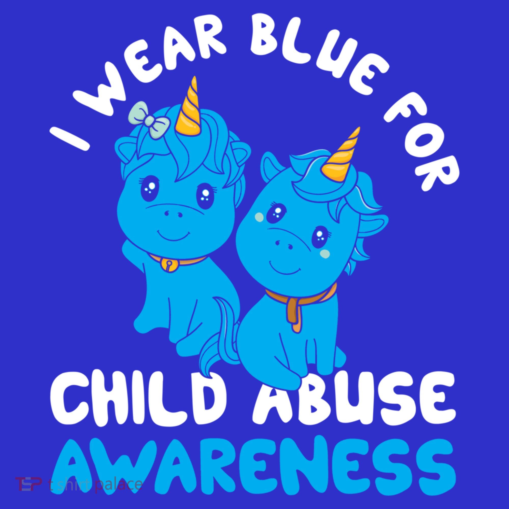 Child Abuse Prevention Month Blue Ribbon Awareness Support Cute Gift Coaster