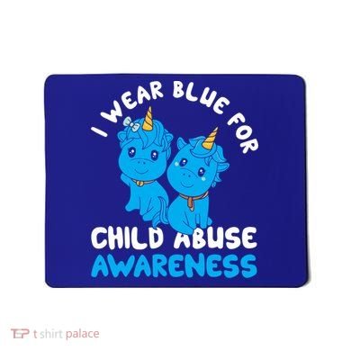 Child Abuse Prevention Month Blue Ribbon Awareness Support Cute Gift Mousepad