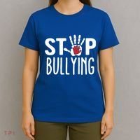Child Abuse Prevention Month Stop Bullying Gift T-Shirt thumb 4