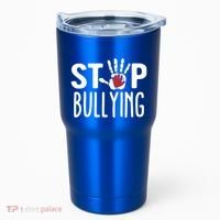 Child Abuse Prevention Month Stop Bullying Gift Tumbler thumb 0
