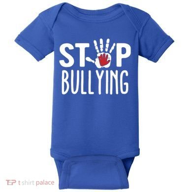 Child Abuse Prevention Month Stop Bullying Gift Baby Bodysuit