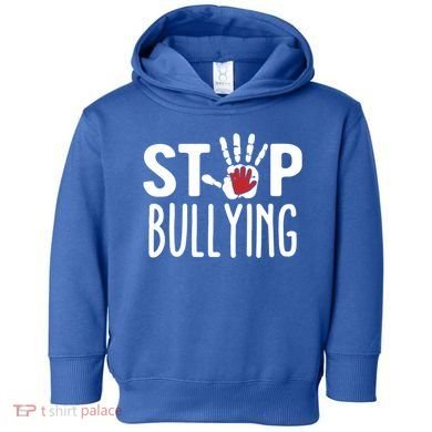 Child Abuse Prevention Month Stop Bullying Gift Toddler Hoodie