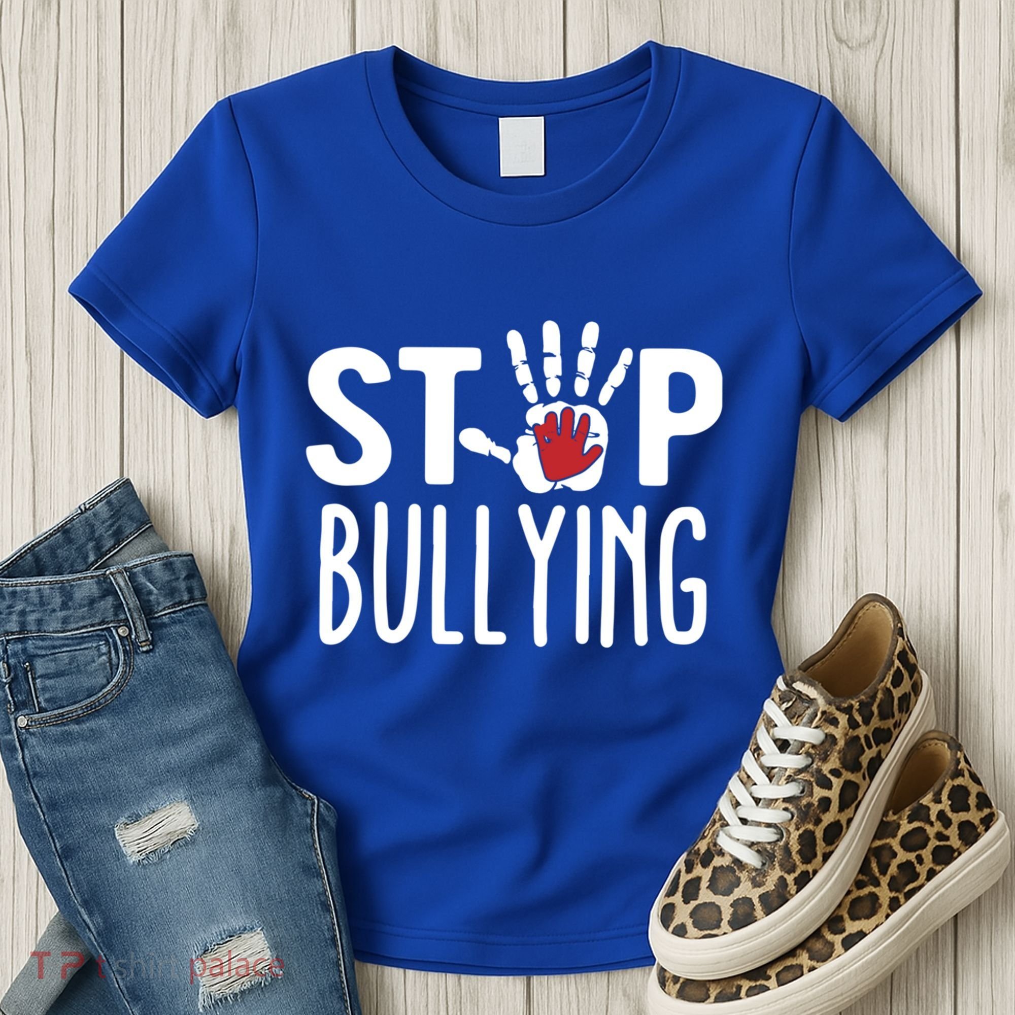 Child Abuse Prevention Month Stop Bullying Gift Women's T-Shirt