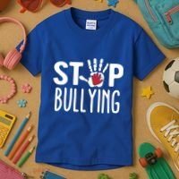Child Abuse Prevention Month Stop Bullying Gift Kids T-Shirt thumb 3