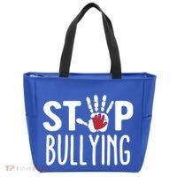 Child Abuse Prevention Month Stop Bullying Gift Tote Bag thumb 0