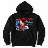 Chucks And Pearls 2024 Im With Her Kamala Hoodie thumb 0