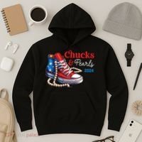 Chucks And Pearls 2024 Im With Her Kamala Hoodie thumb 3