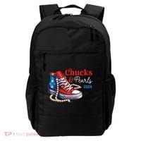 Chucks And Pearls 2024 Im With Her Kamala Backpack thumb 0