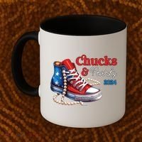 Chucks And Pearls 2024 Im With Her Kamala Coffee Mug thumb 2