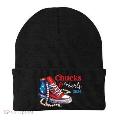 Chucks And Pearls 2024 Im With Her Kamala Beanie