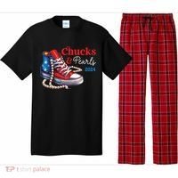 Chucks And Pearls 2024 Im With Her Kamala Pajama Set thumb 0