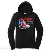 Chucks And Pearls 2024 Im With Her Kamala Women's Hoodie thumb 0