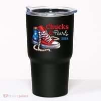 Chucks And Pearls 2024 Im With Her Kamala Tumbler thumb 0