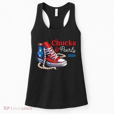 Chucks And Pearls 2024 Im With Her Kamala Women's Tank Top
