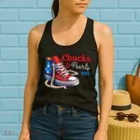 Chucks And Pearls 2024 Im With Her Kamala Women's Tank Top thumb 2