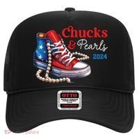Chucks And Pearls 2024 Im With Her Kamala Hat thumb 0