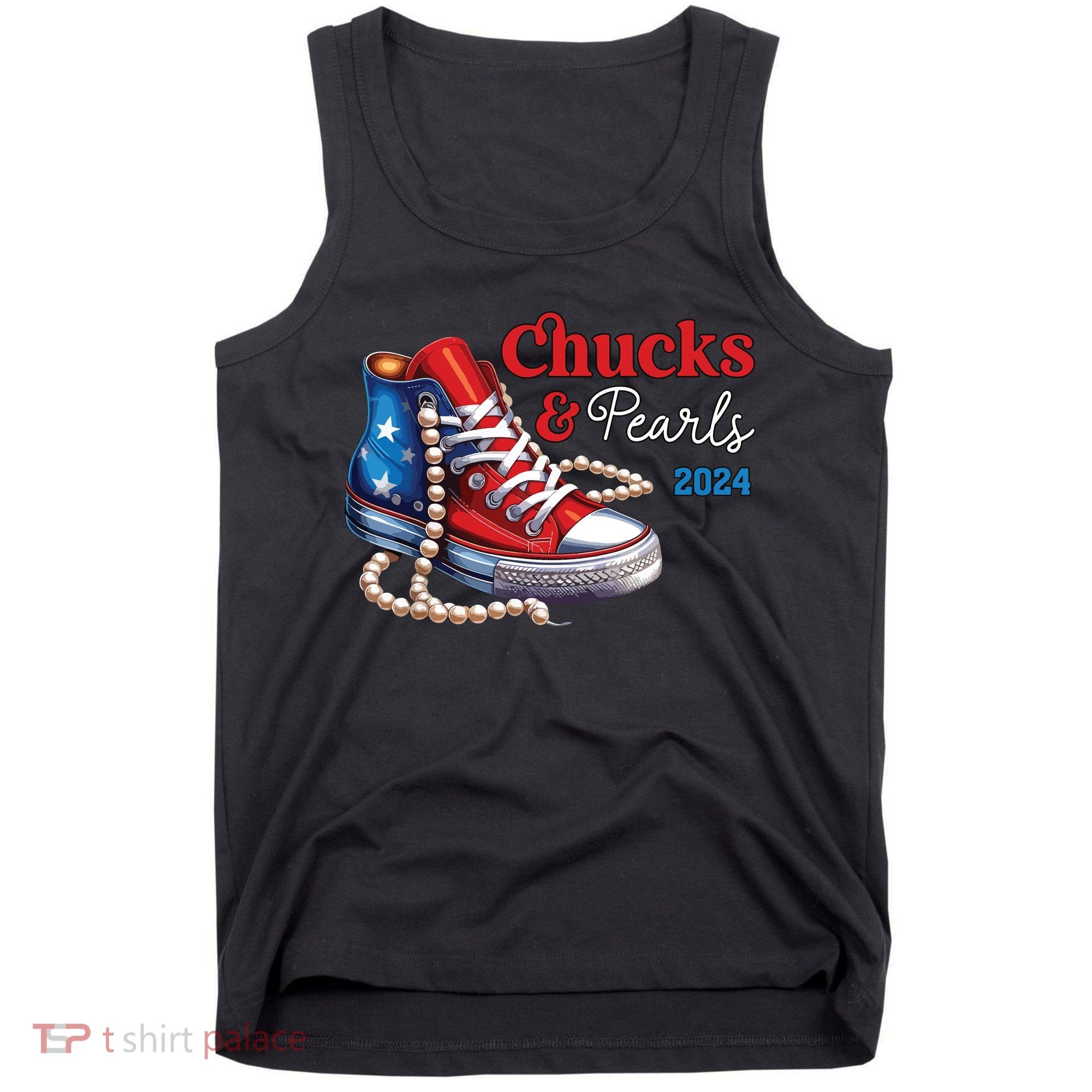Chucks And Pearls 2024 Im With Her Kamala Tank Top